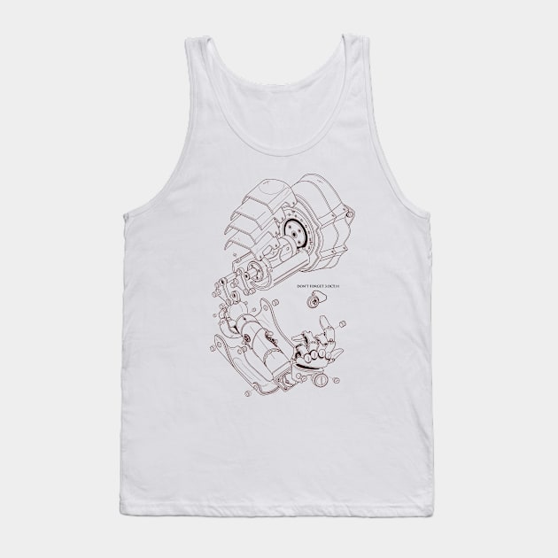 Elric arm LINEART Tank Top by chengeling